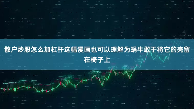 散户炒股怎么加杠杆这幅漫画也可以理解为蜗牛敢于将它的壳留在椅子上